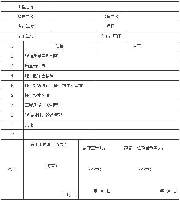 附录B 施工现场质量管理检查记录，插图 1