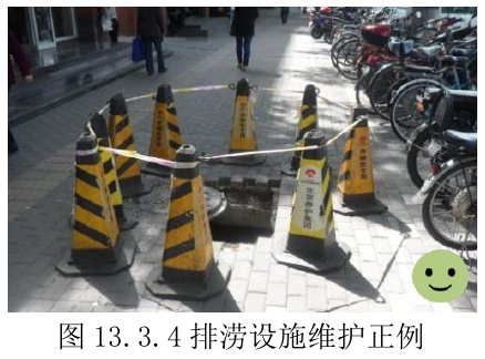 图13.3.4排涝设施维护正例